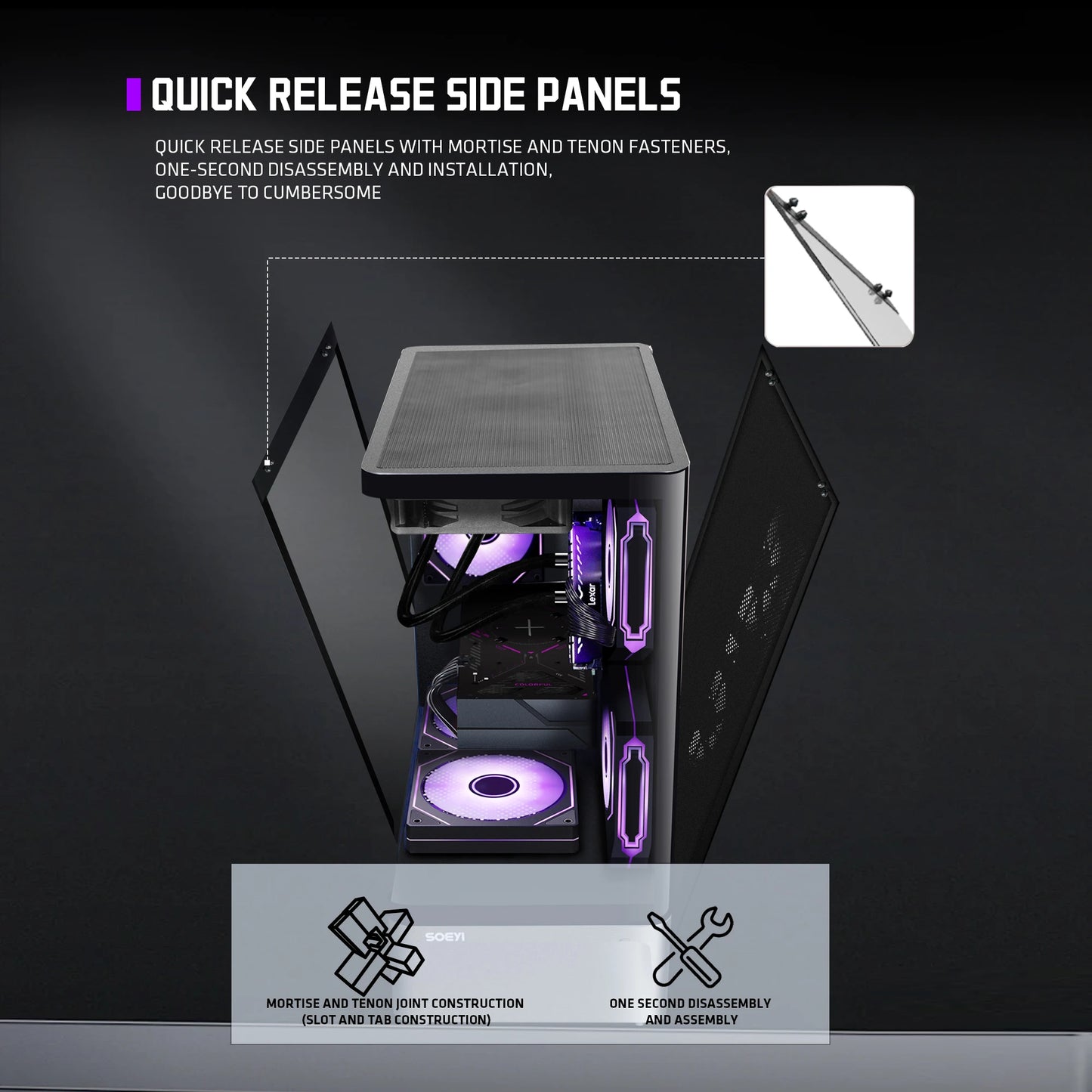 YEAH MAGIC Arcane Z1 Gaming Desktop Prebuilt PC Ryzen 7 5700X NVIDIA RTX 5060 32GB DDR4 RAM 1TB M.2 NVMe SSD Windows 11 WIFI