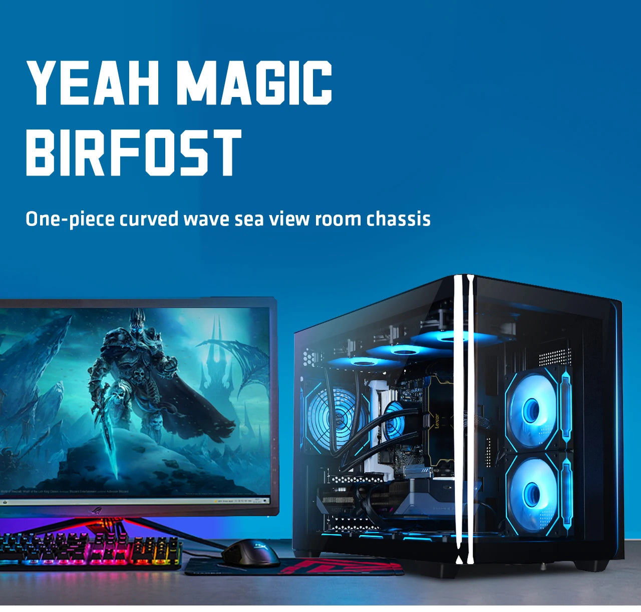 YEAH MAGIC Gaming PC with AMD Ryzen 7 9700X Zen5 RTX 5060Ti 16GB 32GB 6000MHz DDR5 1TB NVME M.2 SSD 360MM AIO Liquid Cooling WiF