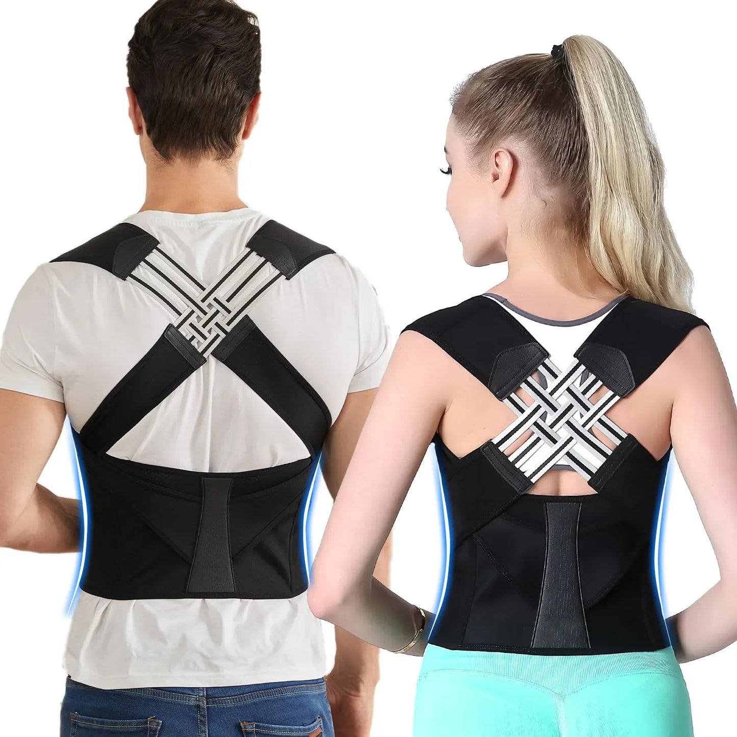 Posture Back Brace Adjustable Back Support Strap to Prevent Spinal Distortion and Hunchback for Men Women corrector de postura