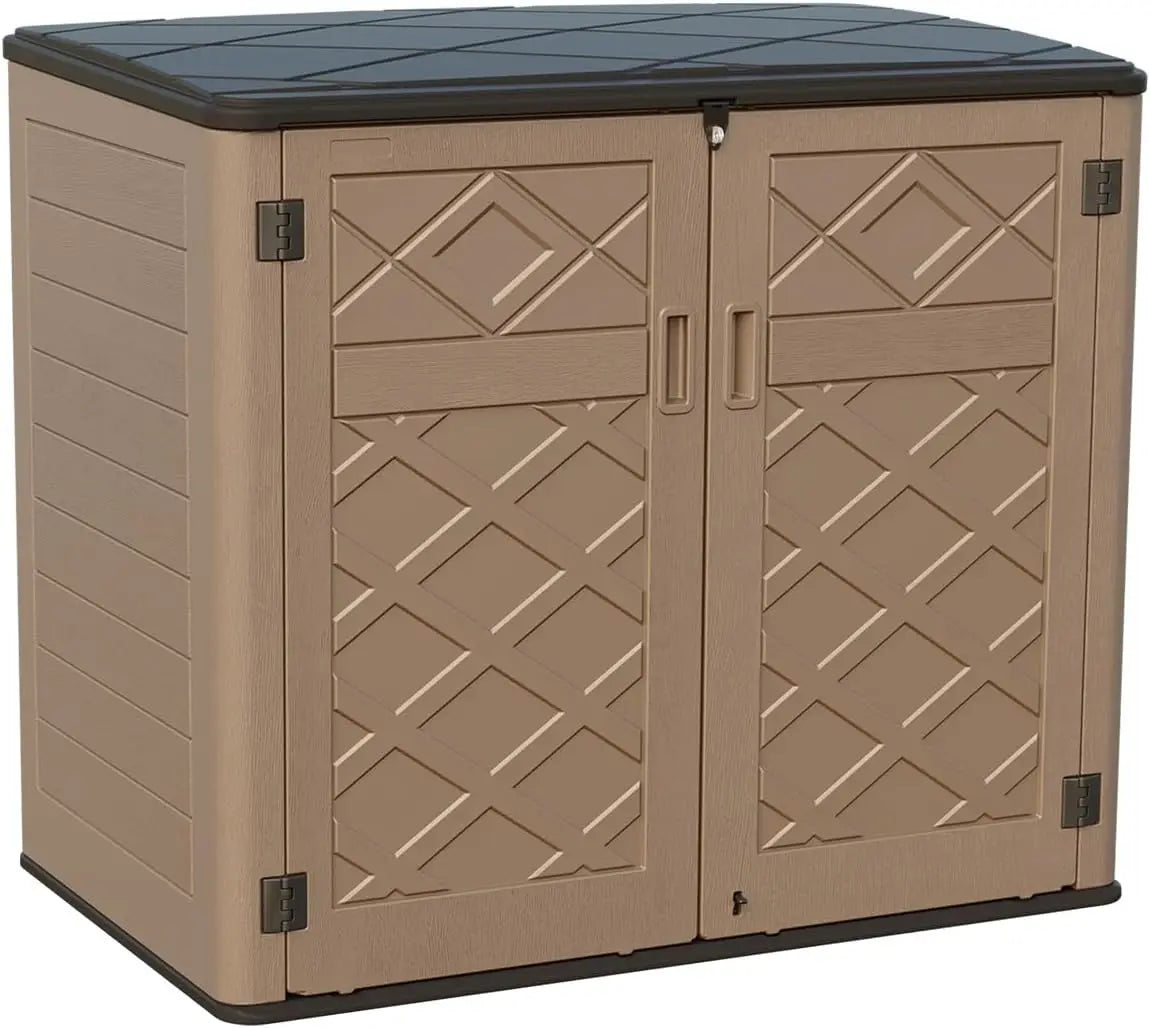 2025-hotLarger Outdoor Storage Shed Weather Resistance, Resin Sheds & Outdoor Storage Backyards, 48 Cu.Ft Tool Shed