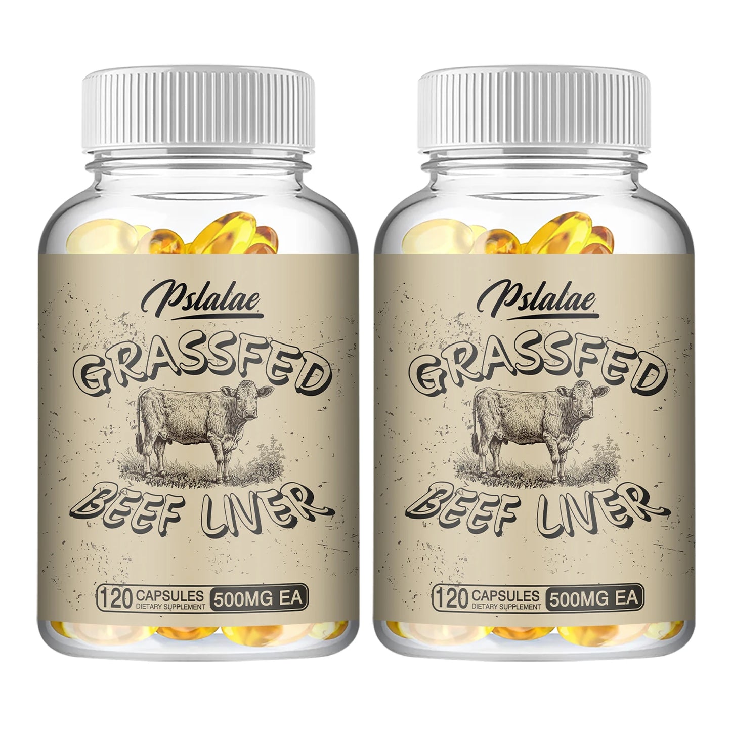 Grass Fed Beef Liver Supplement 120 Capsules Supports Energy Production Digestion Detoxification Health Food Vitamin Supplement