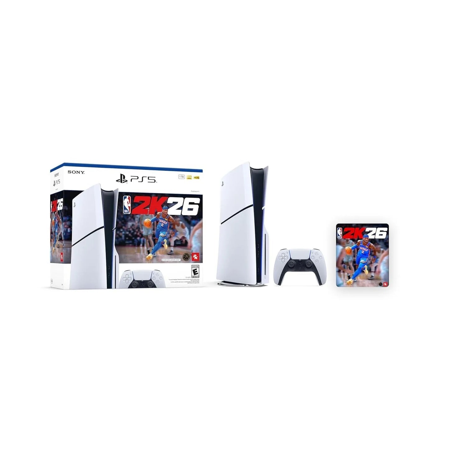 Sony PlayStation 5 Console - NBA 2K26 Bundle - Includes DualSense Wireless Controller - 4K Gaming System
