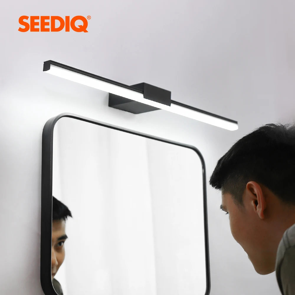 Led Bathroom Wall Lamp Aluminum Mirror Lamp Black White Vanity lamps For Home Modern Indoor Wall Sconces Lighting Fixture