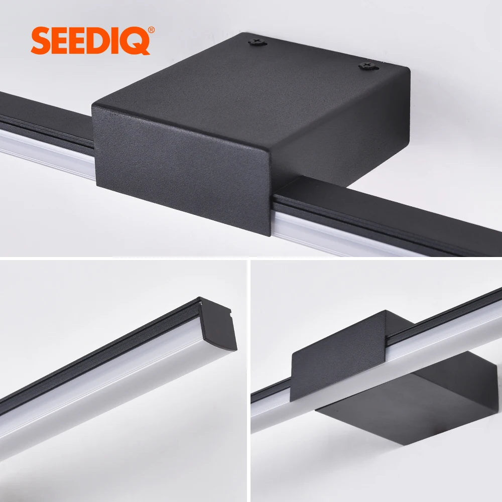 Led Bathroom Wall Lamp Aluminum Mirror Lamp Black White Vanity lamps For Home Modern Indoor Wall Sconces Lighting Fixture