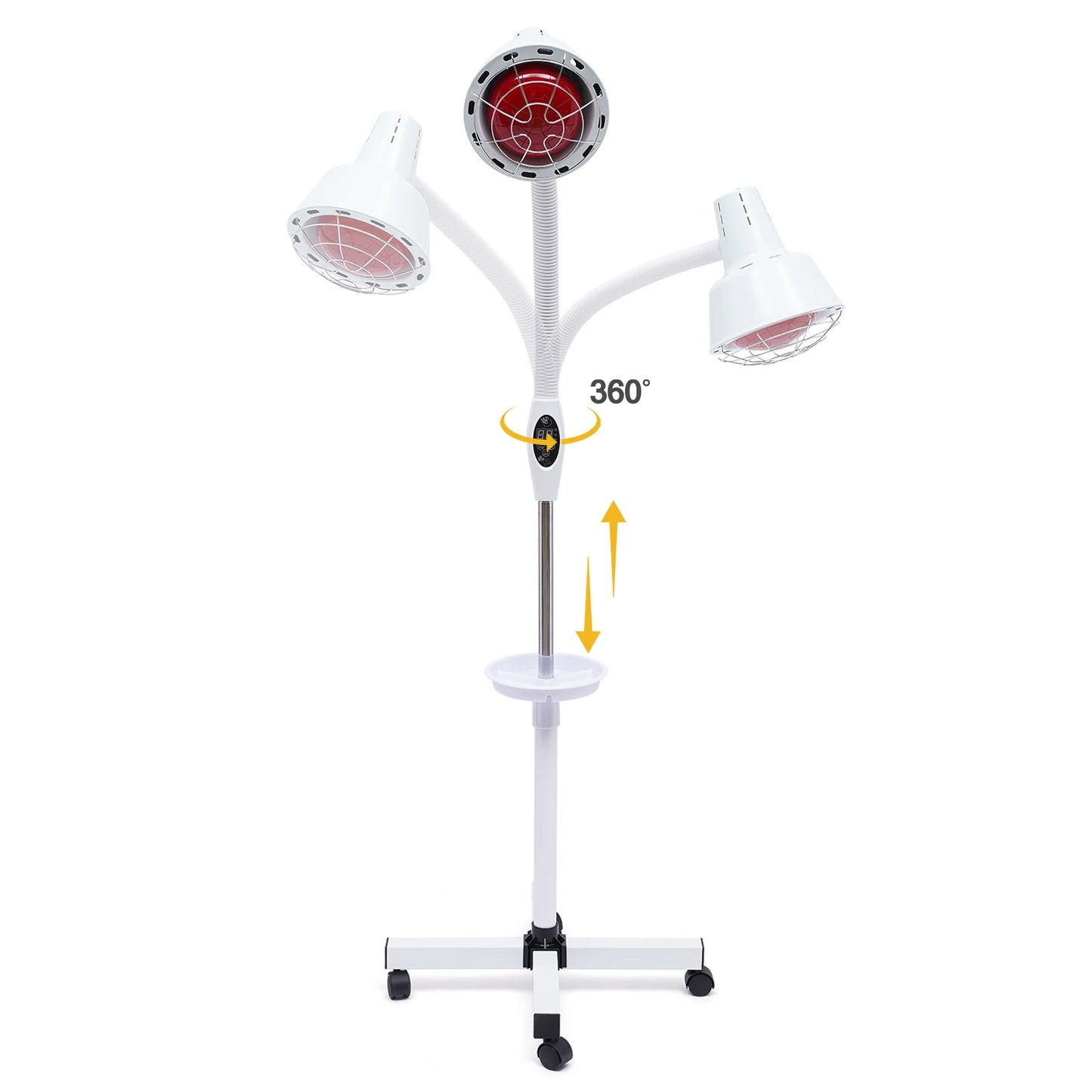 275W Infrared Heat Lamp Near Red with Flexible Arm & Remove Control Standing Lamp for Relieve Joint and Muscle Aches 110V
