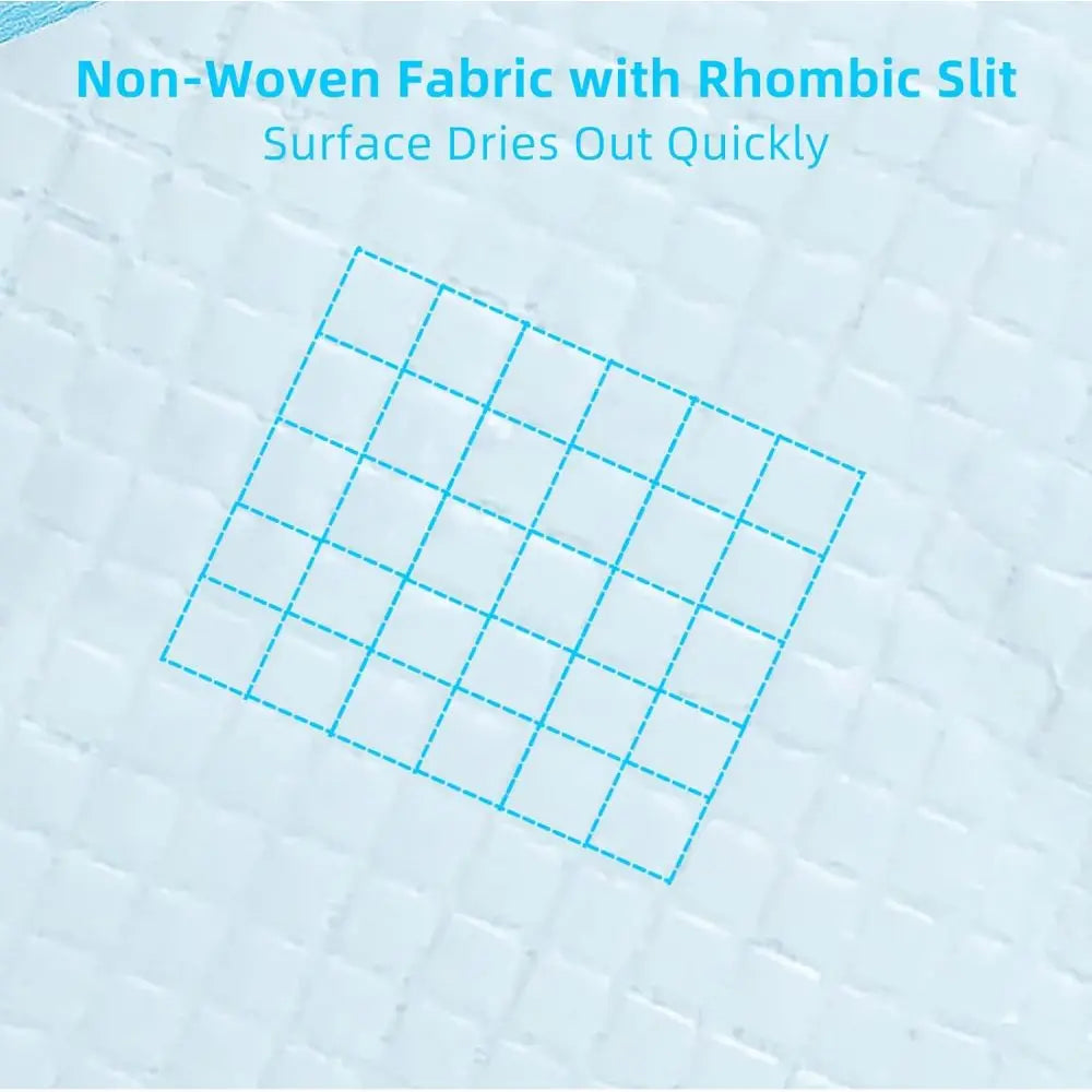 Super Absorbent Waterproof Dog and Puppy Pet Training Pad, Housebreaking Pet Pad,Blue (22"x22" (50PCS))