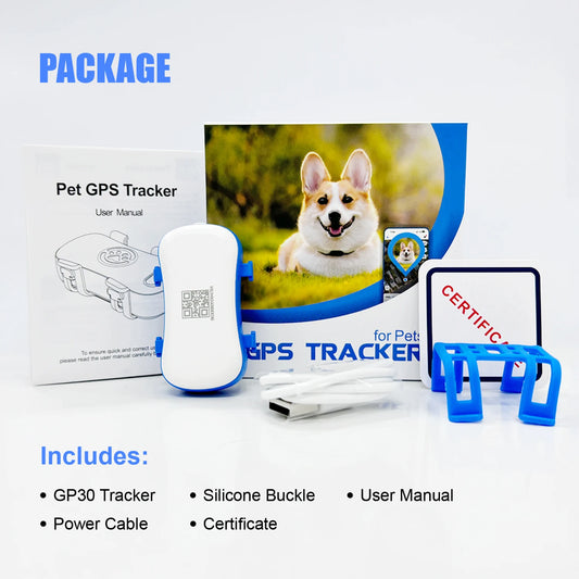 ‌4G Dog Cat GPS Tracker for Pets - Waterproof Smart Locator with App, Live Tracking & Light/Sound Search with Subscription