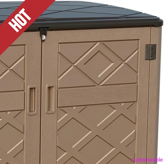 2025-hotLarger Outdoor Storage Shed Weather Resistance, Resin Sheds & Outdoor Storage Backyards, 48 Cu.Ft Tool Shed