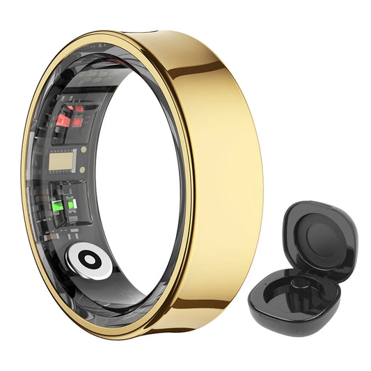 R09 Smart Ring Waterproof Health Fitness Ring with Heart Rate Blood Oxygen Sleep Monitoring for Xiaomi Samsung Phones