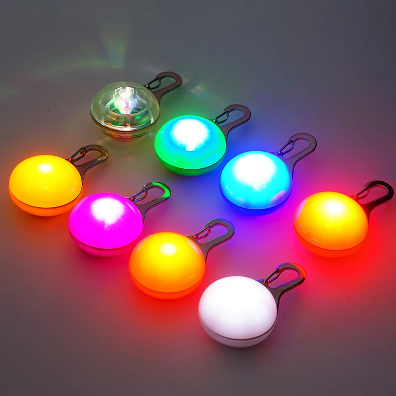 Led Luminous Dog Cat Collar Glowing Pendant Pet Leads Glow Accessories Bright Necklace Luminous Collar Night Safety Decoration