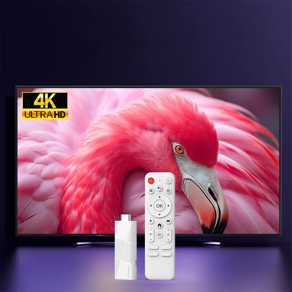 H96MAX RK3518 Mini TV Stick Quad Core Android 14 Smart TV Box Wifi6 BT5.4 Smart Home Player 4K HD Voice Control 2GB 16GB Top Box