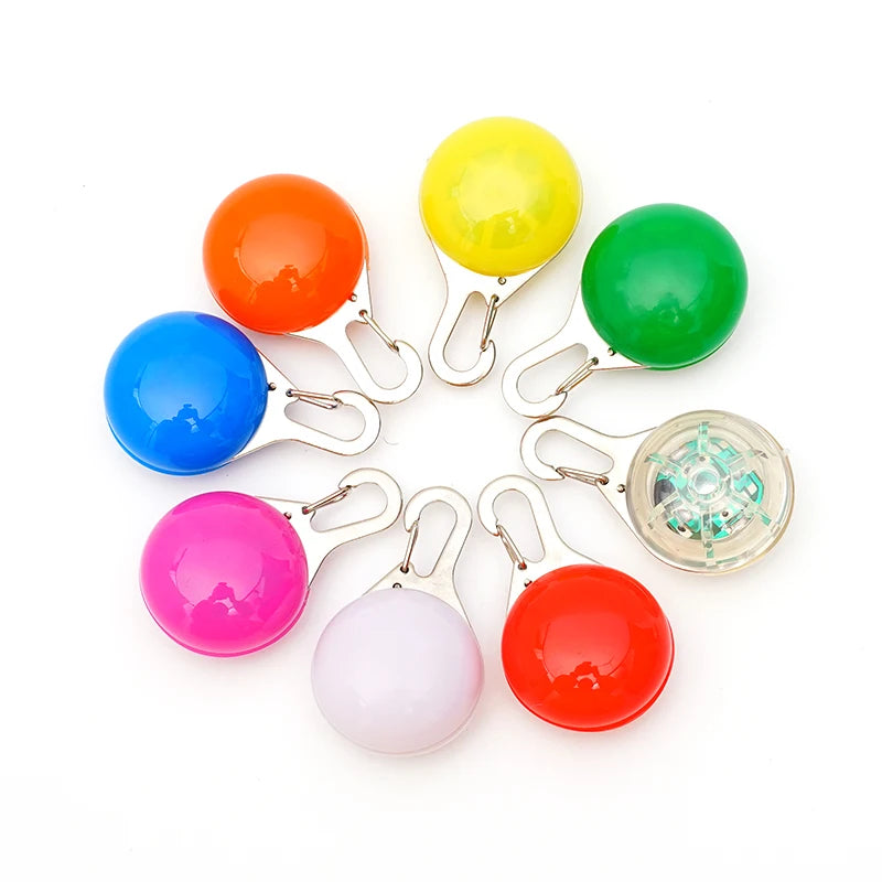 Led Luminous Dog Cat Collar Glowing Pendant Pet Leads Glow Accessories Bright Necklace Luminous Collar Night Safety Decoration