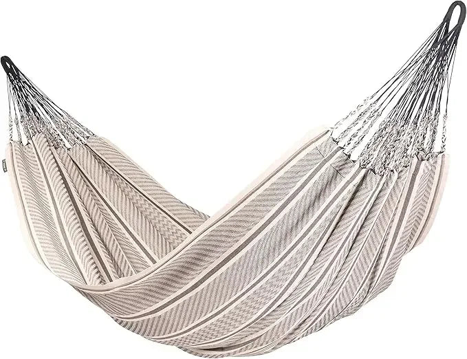 Flora-Classic Organic Cotton Hammock, Indoor Outdoor Hammock, Patio Bed Tree, Portable, 2 Person, Double