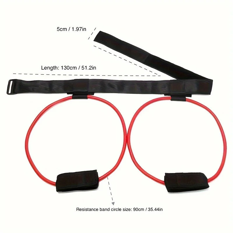 Yoga Leg Slimming and Butt Lifting Elastic Traction Belt for Hip Fitness and Butt Lifting Stretch Resistance Belt Elastic Rope