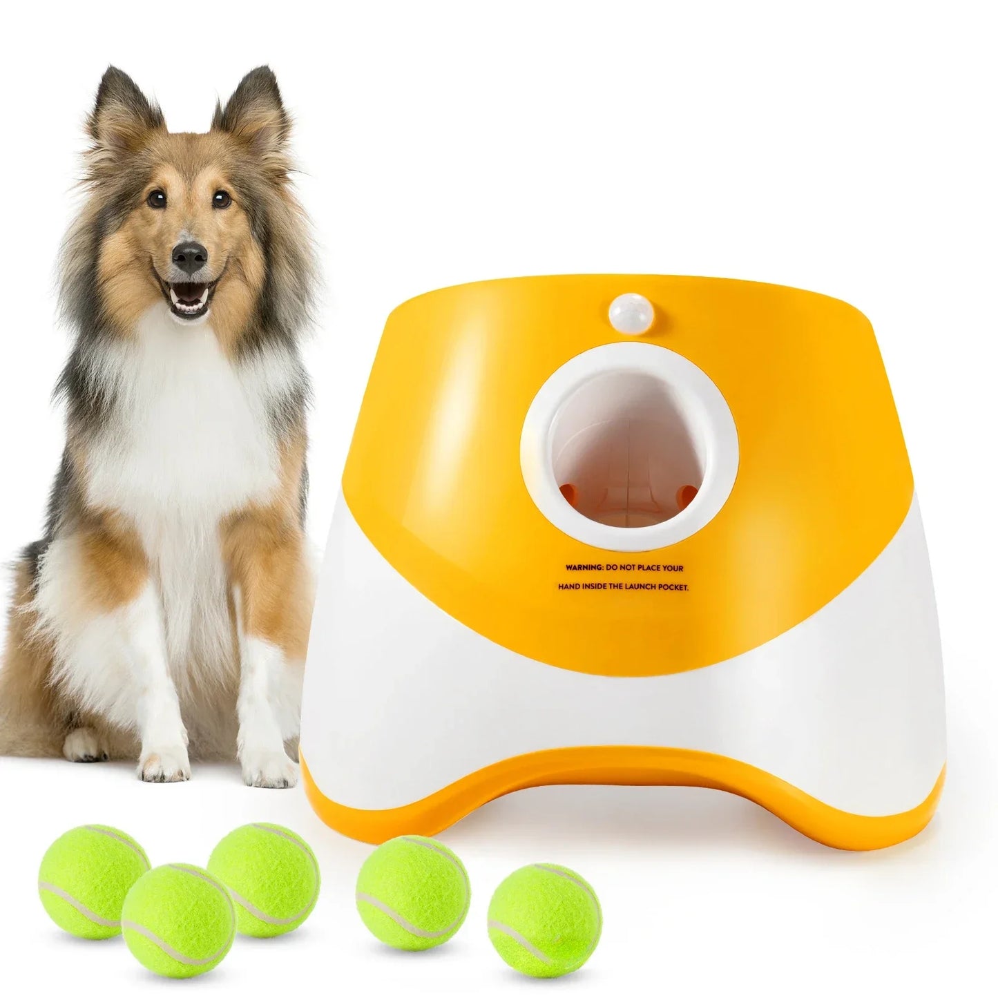 Dog Pet Toys Three-speed Distance Adjustment Automatic Throwing Machine Catapult 3/6/9m Tennis Launcher Pet Ball Throw Device