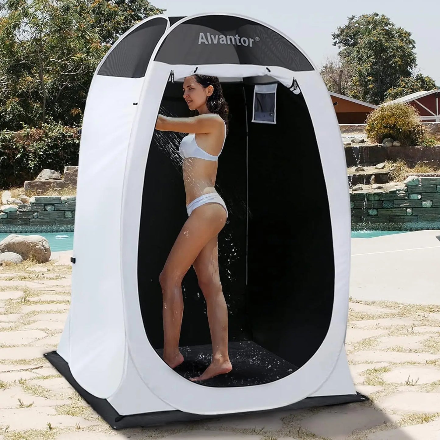 Shower Tent Pop Up Changing Room Outdoor Shower Enclosure Pop Up Privacy Tent Toilet Tent Camping Dressing Portable Shelter