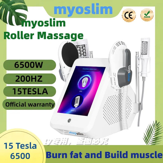 2 IN 1 200HZ EMS Roller Slimming Cellulite Reduction Inner Ball Roller 360 Degree Infrared Vacuum Roller Massage Beauty Machine