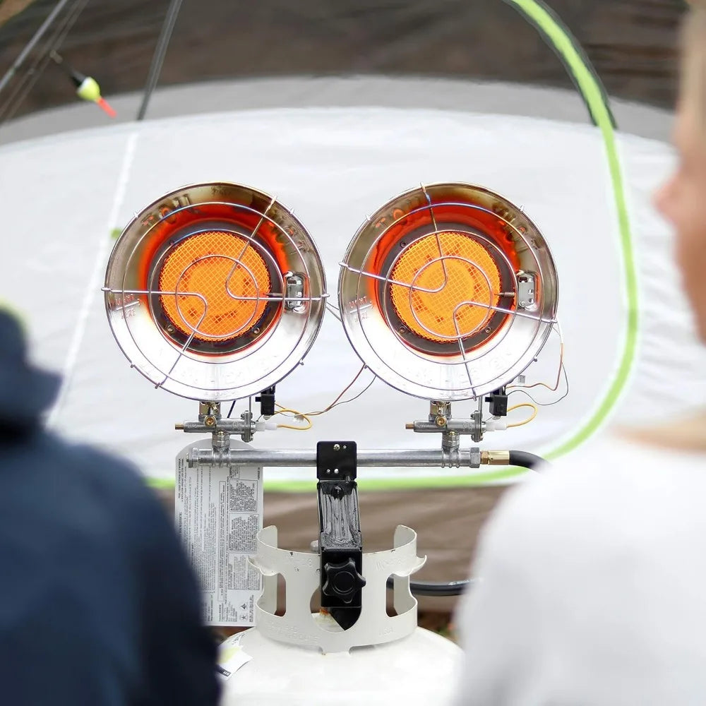 Mr. Heater, MH30T Double Tank Top Outdoor Propane Heater (Propane Cylinder not Included)