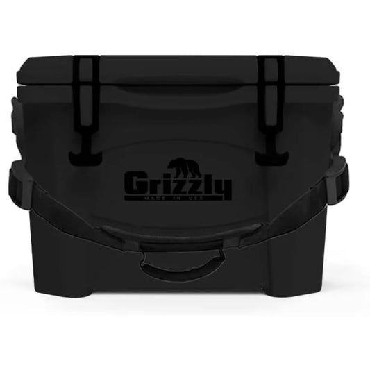 Grizzly 15 Cooler 15 qt Ice Chest Durable Rotomolded Insulated Made in USA Warranty for Life for Beach Boat Camping Fishing Hun