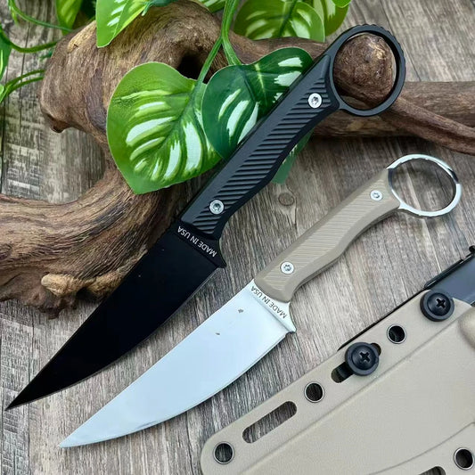 Tactical Stainless Steel 8Cr13Mov Pocket Hunting Utility Multi Knife Wilderness Adventure Defense Fixed Blade Knife Outdoor Tool