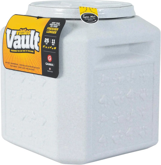 Vittles Vault Pet Food Container - Sealed 25lb Dog Cat Food Storage, 12'L x 13.75'H, Made in USA
