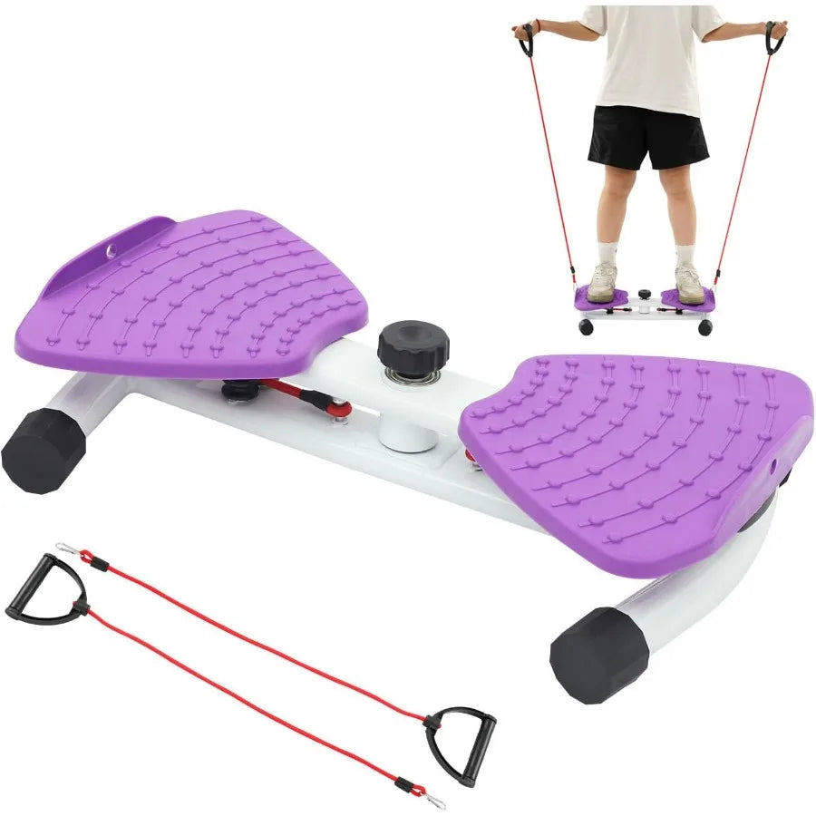 Waist Twister Machine Exercise Waist Twisting Fitness Tool with Resistance Bands Ab Twister Board 265 Lbs Capacity for Slim Wais