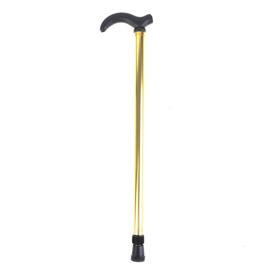 1PC 75-90cm Aluminum Alloy Adjustable Walking Stick 2 Section Stable Anti-Skid Crutch Old Man Hiking Cane Height