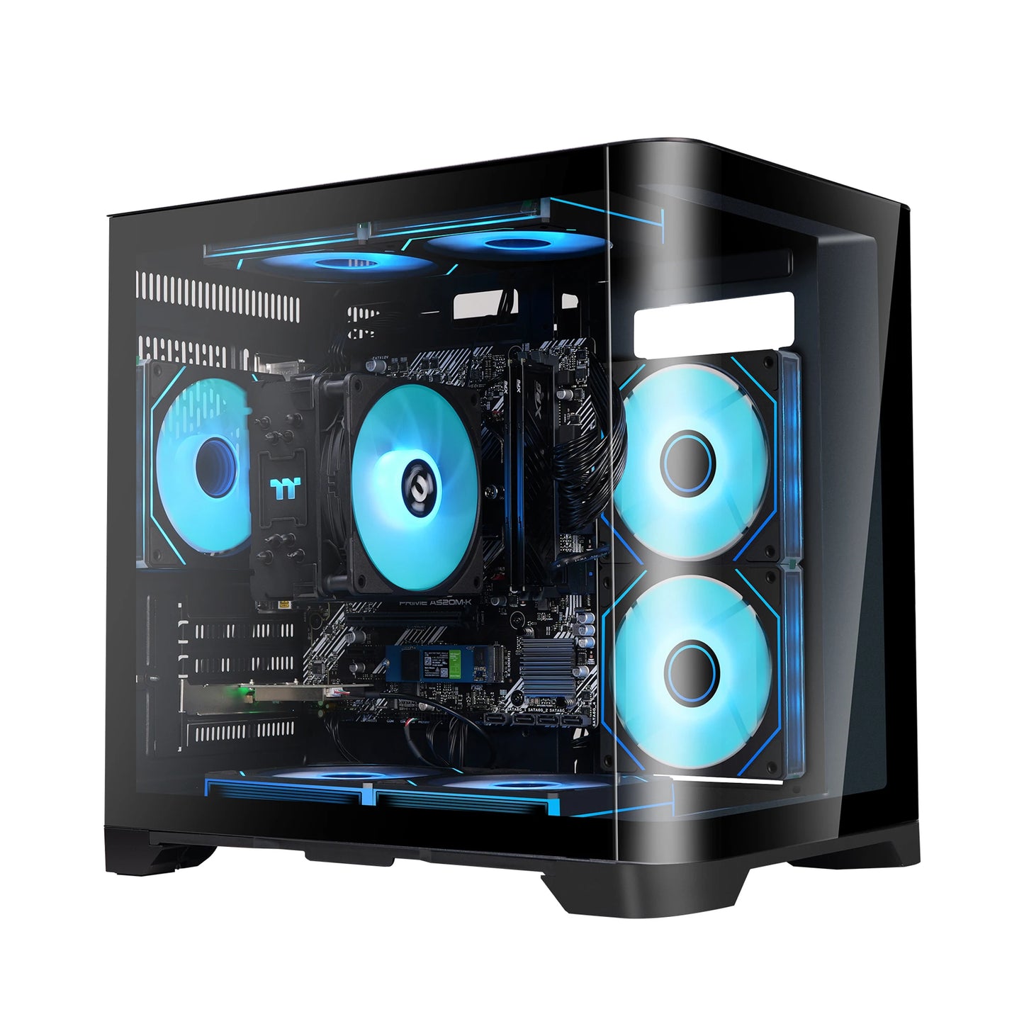 YEAH MAGIC Gaming PC with AMD Ryzen 7 9700X Zen5 RTX 5060Ti 16GB 32GB 6000MHz DDR5 1TB NVME M.2 SSD 360MM AIO Liquid Cooling WiF
