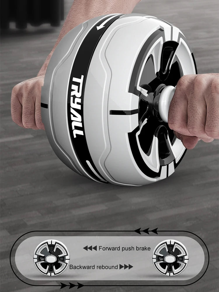 Abdominal Exercise Wheel Anti-Slip Rebound Core Strength Trainer Detachable Gymnastic Wheel for Home and Gym Fitness Equipment