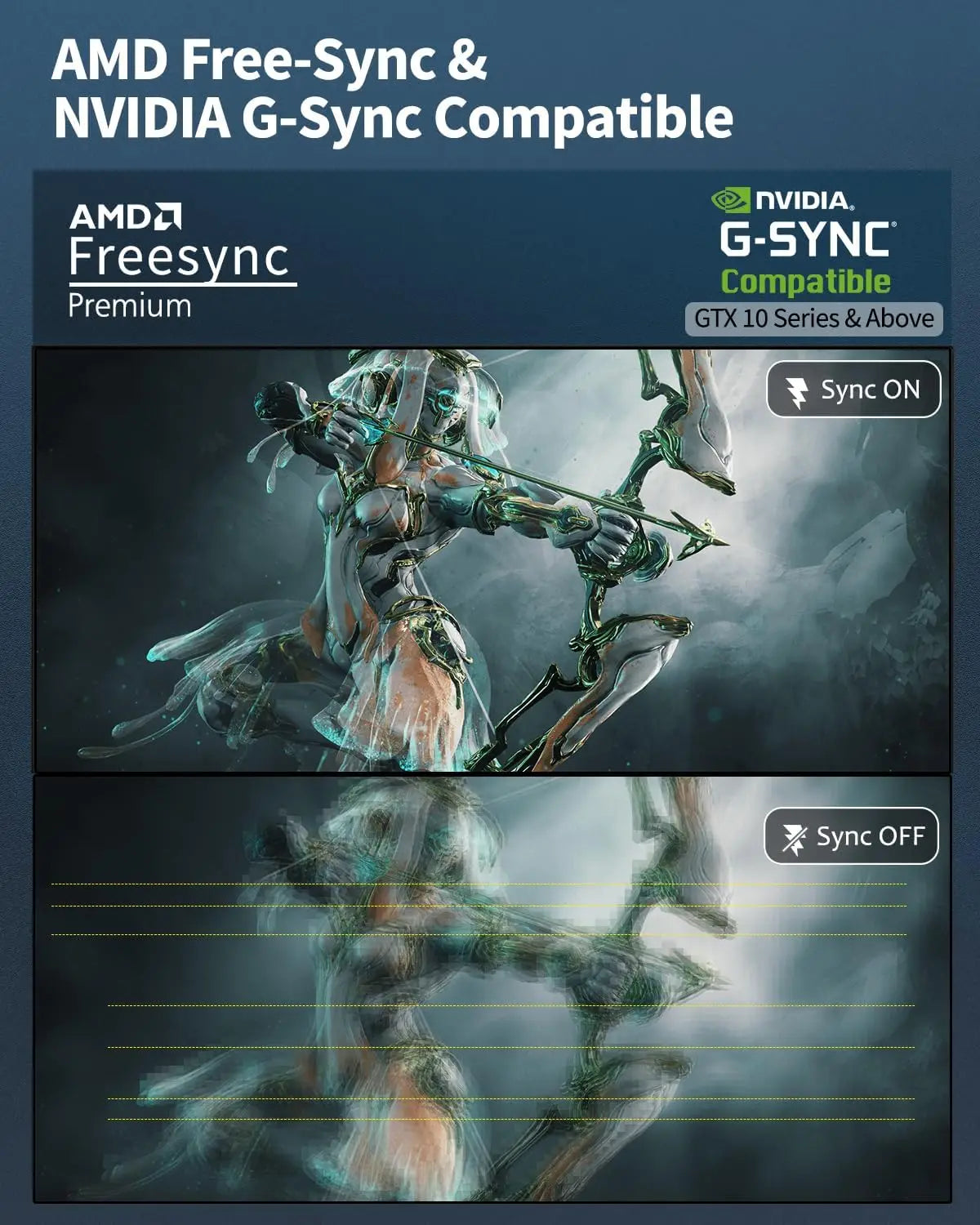 FYHXele 32Inch 4K 144Hz PC IPS Panel Monitor UHD LED Display Desktop Gaming Computer Screen FreeSync G-Sync Technology 3840*2160