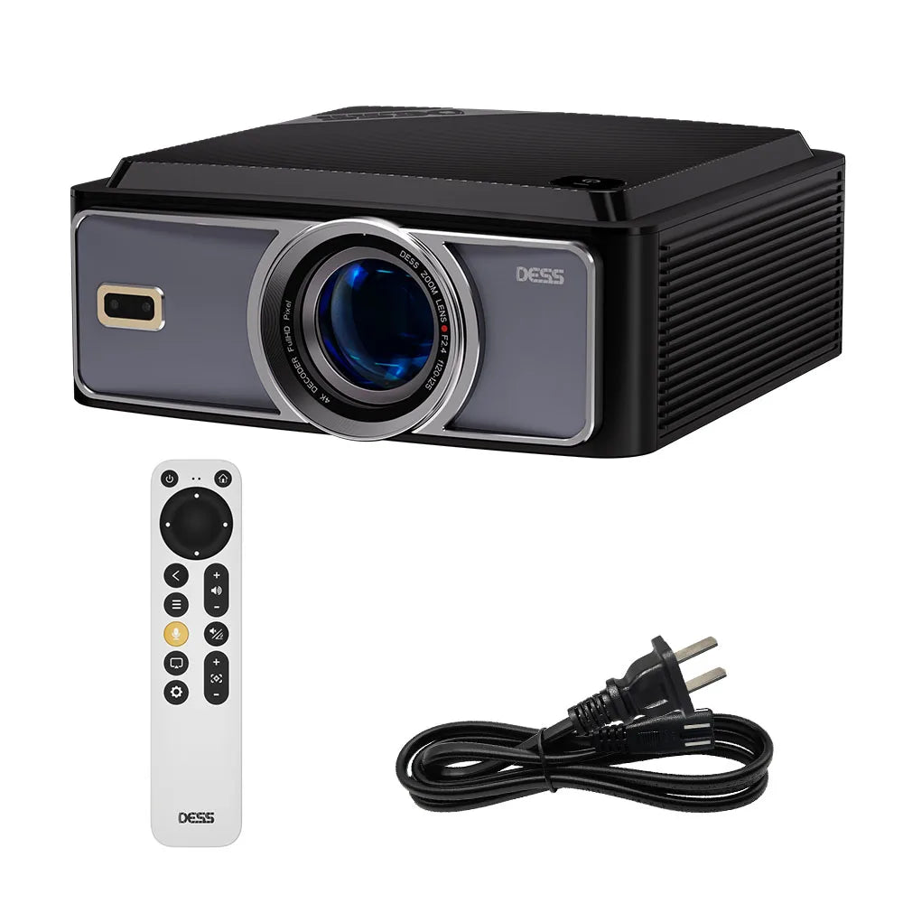 DESS Projector 4k Auto Focus Voice Control Home Theater Video Android Full Hd Smart Projector with Netflix & Google TV Projector