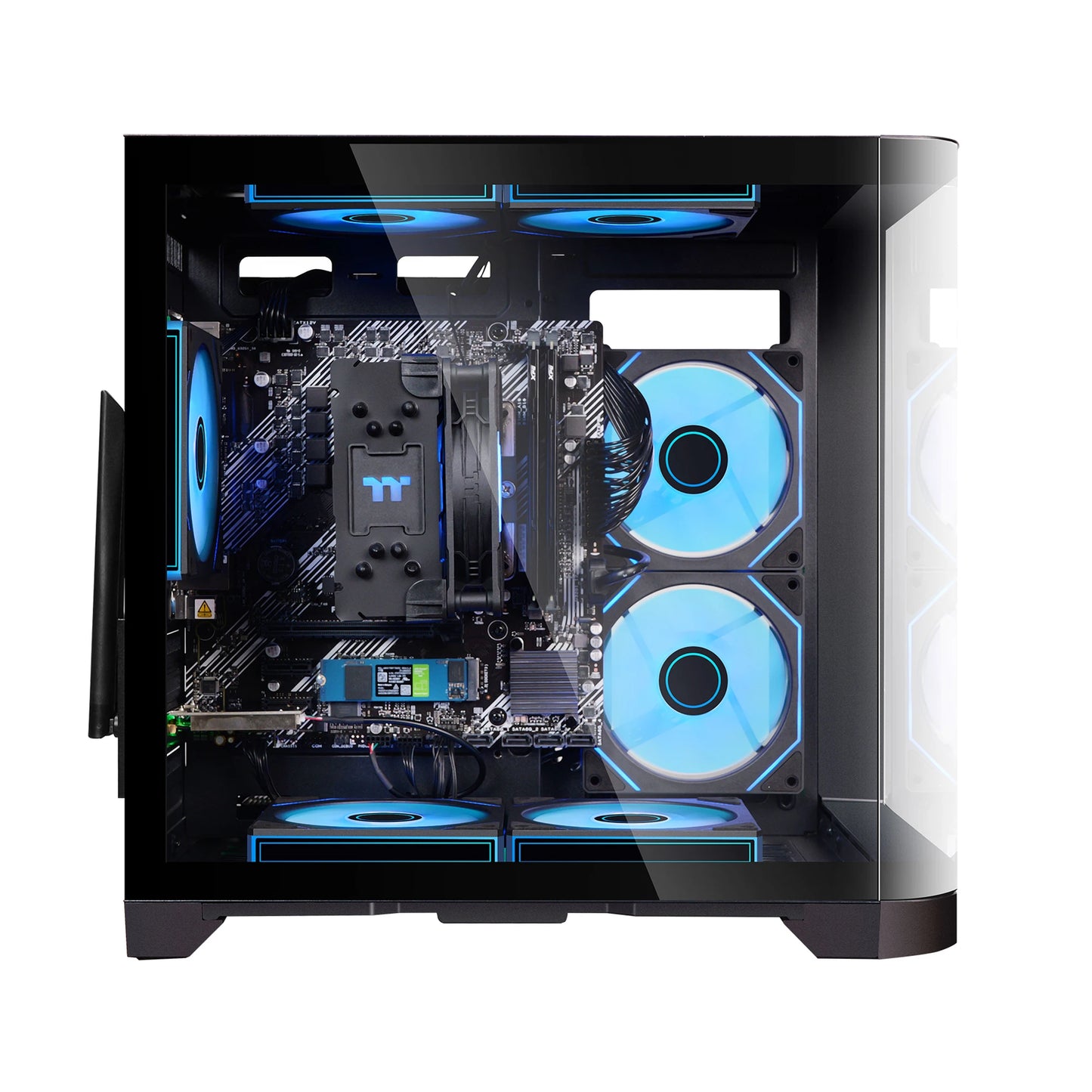 YEAH MAGIC Gaming PC with AMD Ryzen 7 9700X Zen5 RTX 5060Ti 16GB 32GB 6000MHz DDR5 1TB NVME M.2 SSD 360MM AIO Liquid Cooling WiF