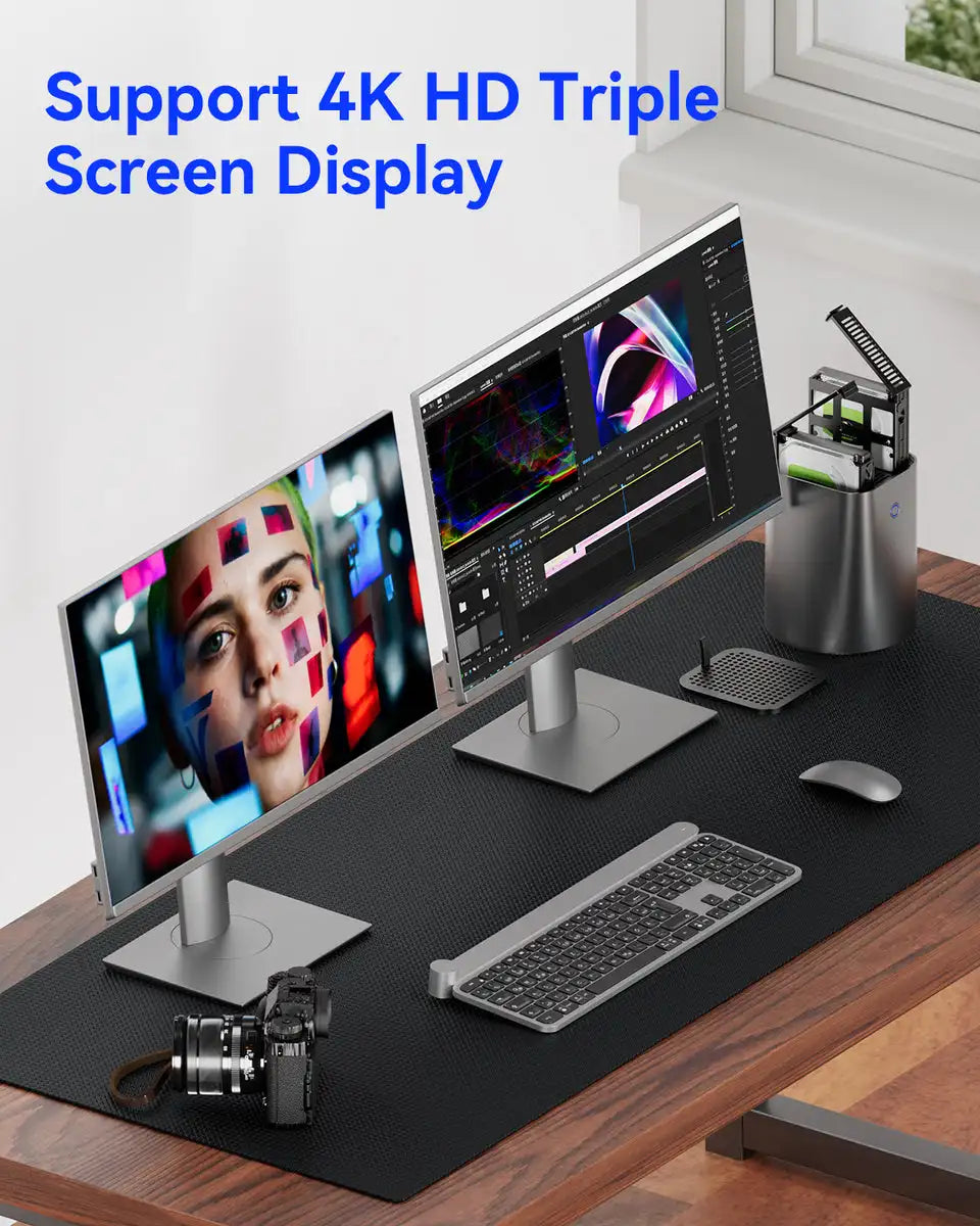 AOOSTAR R7 5825U NAS Mini PC 8C/16T 4.5GHz Intel N150 Mini PC 2x2.5G LAN WiFi6 4K Triple Display Soft Router VM Windows 10/11