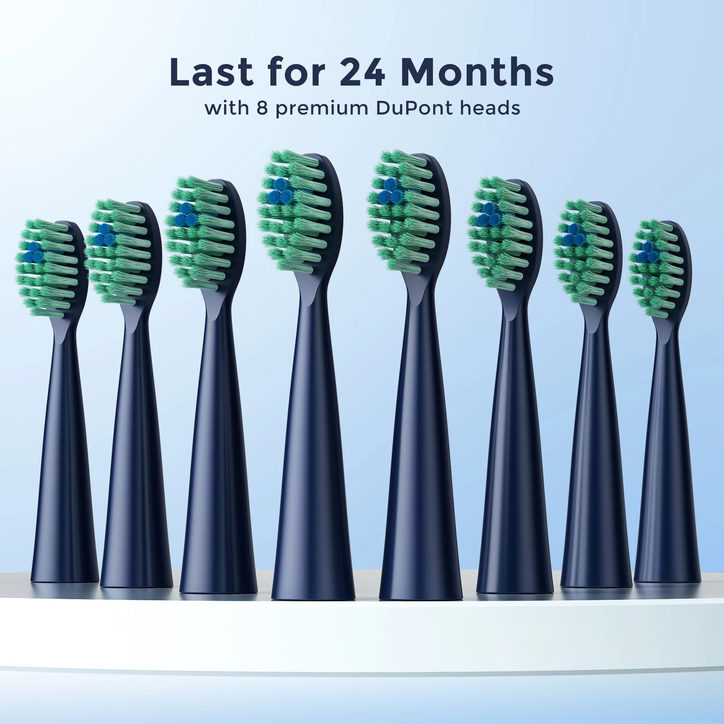 Sejoy DY-156 Electric Sonic Toothbrush with 8 Replacement Heads Brushes 5 Modes IPX7 Waterproof Electric Tooth Brushes