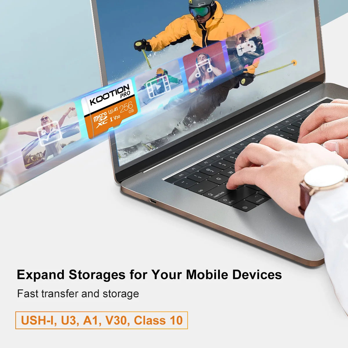 KOOTION Micro SD 10pcs/5pcs/3pcs Card Memory Card Class 10 256GB 128GB 64GB U3 4K High Speed Cartao De Memoria TF Mecard C10