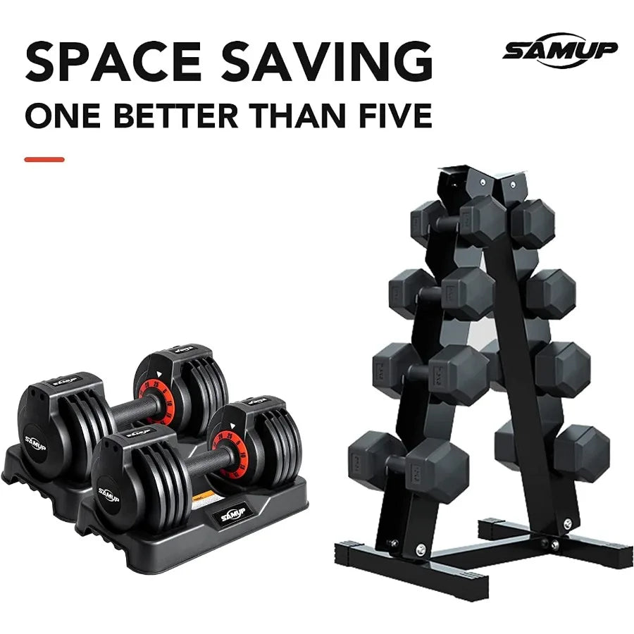 25 55 lbs Pair Adjustable Dumbbells Set for Home Gym and Fitness Training Lightweight and Compact Design with AntiSlip Grip and