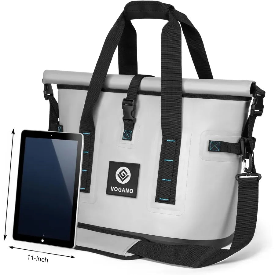 40 Can Soft Cooler Bag - Insulated Leak-Proof Large Cooler Bag with Roll-Top Waterproof Seal Portable Ice Chest for Camping Bea